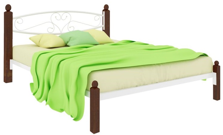 Фото Кровать двуспальная Каролина Lux (СМ 140х200) трубка металл от производителя Милсон в Белогорске по цене 18 920 ₽