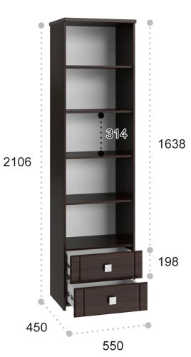 Фото Пенал Изабель ИЗ-63К с зеркалом от производителя Компасс в Белогорске по цене 25&nbsp;320 ₽