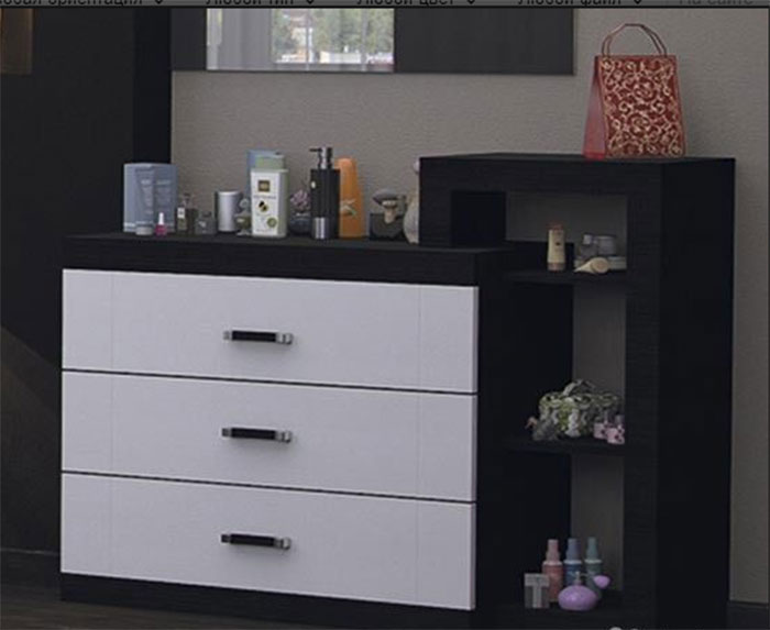 Фото Комод Джелани 1 Д-М 56.03.03-Д (1126х420хh900) от производителя Джелани в Белогорске по цене 11 050 ₽