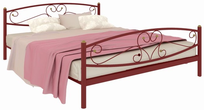 Фото Кровать двуспальная Каролина Plus (СМ 160х200) трубка металл от производителя Милсон в Белогорске по цене 14 360 ₽