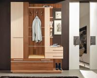 Прихожая Орфей (Цвет корпуса:ясень шимо темный-ясень шимо светлый, цвет фасада:ясень шимо темный-ясень шимо светлый, цвет обивки:молочный (Мебель Маркет) ) в Белогорске от производителя 