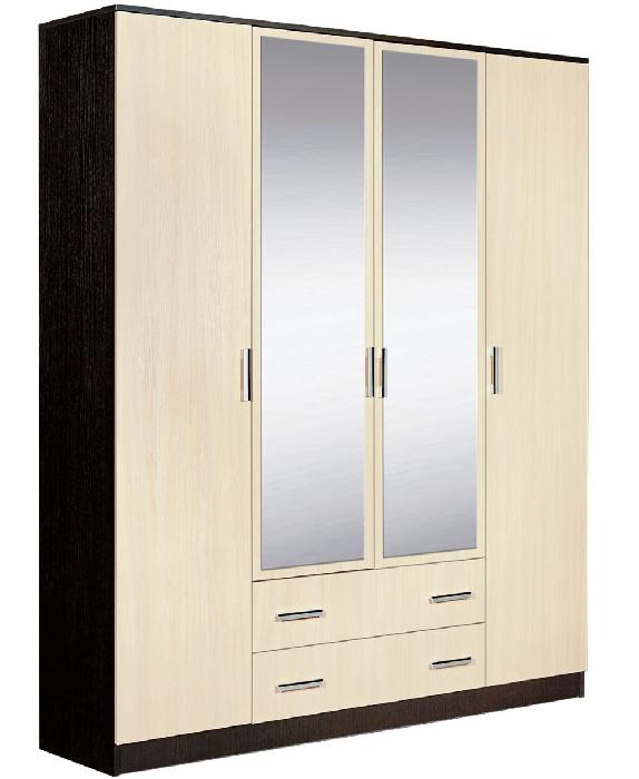 Шкаф Светлана (168) четырехдверный (венге, дуб молочный,(Мебель Маркет))