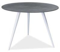 Стол обеденный Signal Evita (металл, стекло-серый,  белый (Signal) ) в Белогорске от производителя 