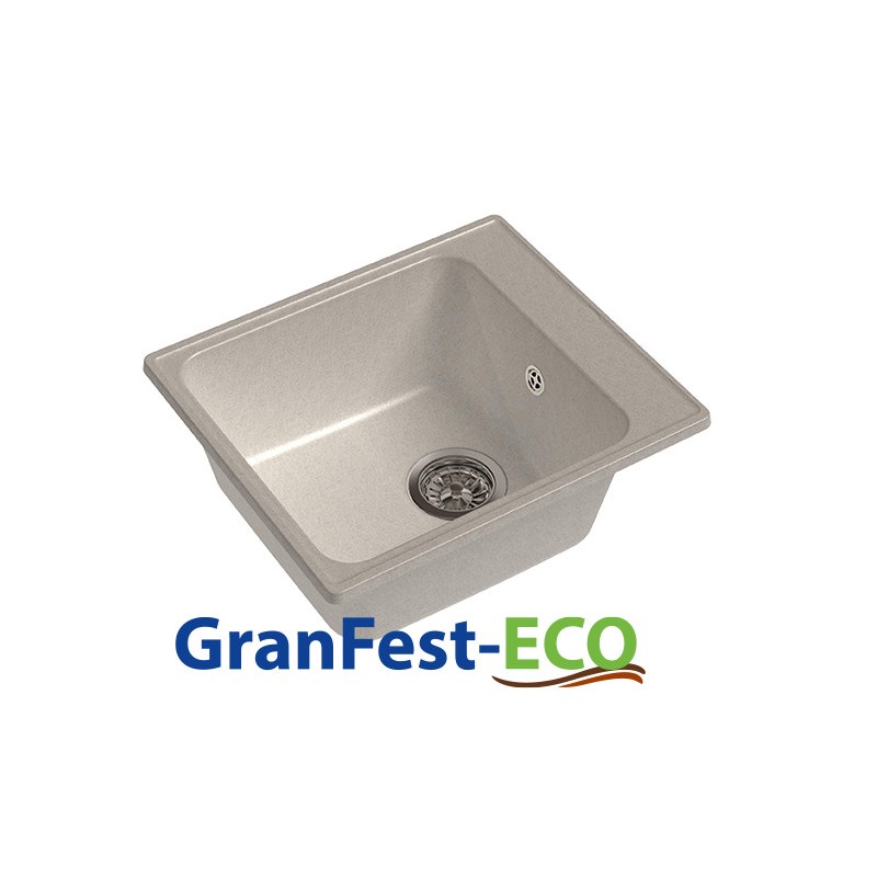 Фото Мойка Granfest eco-17 (ГР 420х480хh200) (шир.ящ.min 400) без сифона от производителя Granfest в Белогорске по цене 2 640 ₽