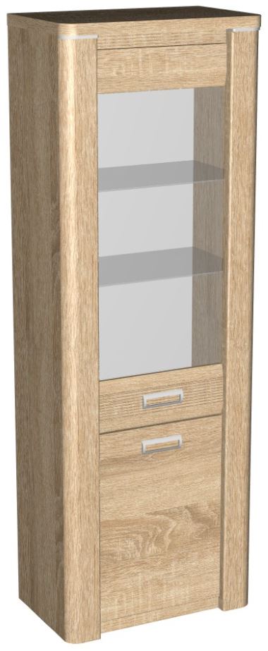 Фото Пенал со стеклом высокий Магнолия ГМ-03 от производителя СБК в Белогорске по цене 19&nbsp;830 ₽