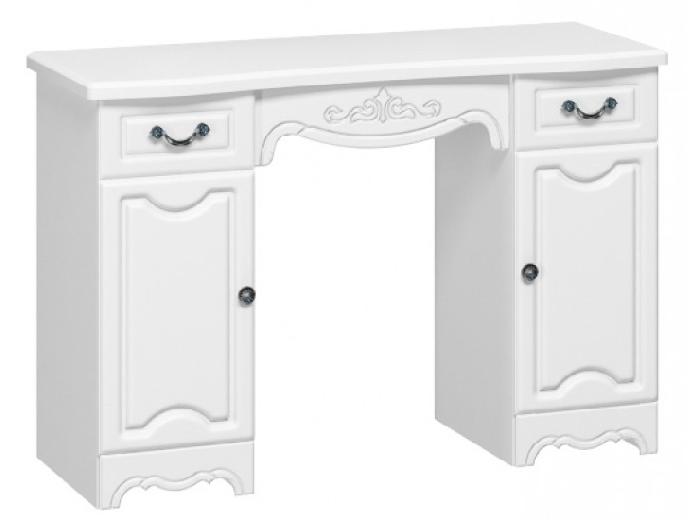 Стол туалетный Лотос  (лдсп, лдсп-белый,  белый, белый глянец (Браво-мебель) ) Стол туалетный Лотос  (лдсп, лдсп-белый,  белый, белый глянец (Браво-мебель) )