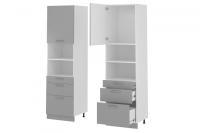 Кухня Бронкс пенал П-63 (белый, бетон,(Леко)) в Белогорске от производителя 