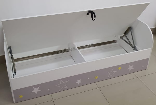 Фото Кровать детская Трио КРП-01 (СМ 80х186) с подъемным механизмом от производителя Мебелони в Белогорске по цене 16&nbsp;180 ₽