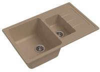 Мойка Ewigstein antik 60KF (ГР 860х510хh200) (шир.ящ.min 600) (Цвет мойки черный) в Белогорске от производителя 