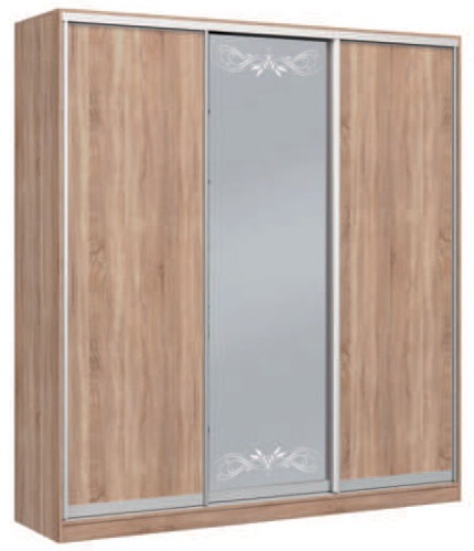 Фото Шкаф-купе Оскар 3.6 (1,77х0,6х2,2 - 3 двери) от производителя Мебель Маркет в Белогорске по цене 55 490 ₽