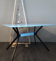 Стол обеденный DT-652 (металл, мдф-белый,  белый (La-alta) ) в Белогорске от производителя 