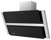 Вытяжка наклонная Ravensbourne 90 (896х243хh775(1055)) (Материал Металл/Стекло , Цвет Металлик/Черный) в Белогорске от производителя 