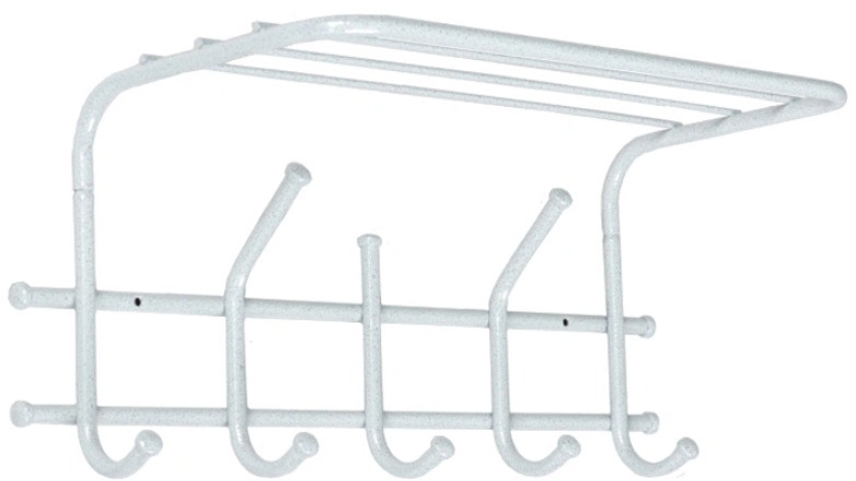 Фото Вешалка с полкой Эра 5 от производителя Завод металлических изделий в Белогорске по цене 570 ₽