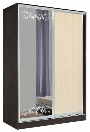 Фото Шкаф-купе Оскар 2.6 (1,5х0,6х2,3 - 2 двери) от производителя Мебель Маркет в Белогорске по цене 46 800 ₽