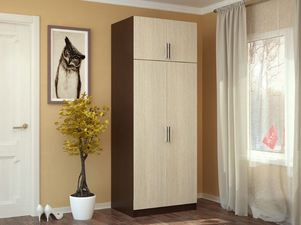 Фото Шкаф с перегородкой (80) двухдверный от производителя БТС  в Белогорске по цене 10&nbsp;220 ₽