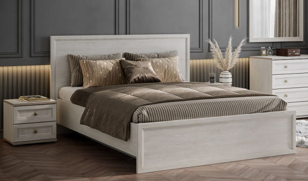 Фото Кровать двуспальная Александрия КР-101 (СМ 180х200) без основания от производителя SV-мебель в Белогорске по цене 27 440 ₽