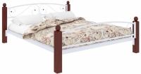 Кровать двуспальная Вероника Lux Plus (СМ 140х190) трубка металл в интернет магазине Планета Комфорта Фото derevyannye-krovati кровать двуспальная вероника lux plus (см 140х190) трубка металл производитель Милсон