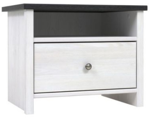 Фото Тумба прикроватная Порто KOM1S/50 от производителя Black Red White (БРВ) в Белогорске по цене 5 960 ₽