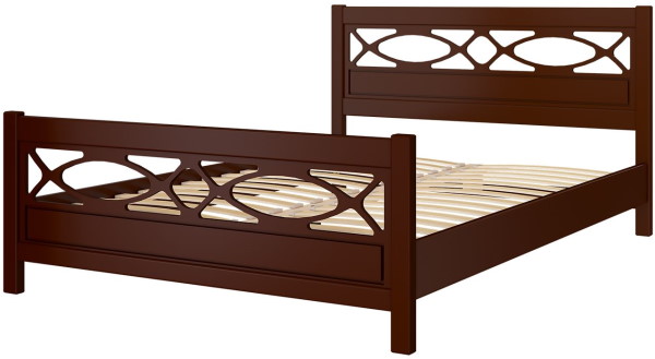 Фото Кровать двуспальная Лоренса (СМ 140х200) без основания с универсальными царгами от производителя Браво-мебель в Белогорске по цене 18 430 ₽