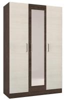 Фото raspashnoy-shkaf шкаф леси (уют 1) (120) с зеркалом трехдверный производитель Горизонт