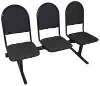 Фото  секция кресел тройка 3-х местная  производитель Металл-Конструкция