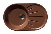 Мойка Granfest GF-R750L (ГР 750х460хh200) (шир.ящ.min 450) (Цвет мойки серый ) в Белогорске от производителя 