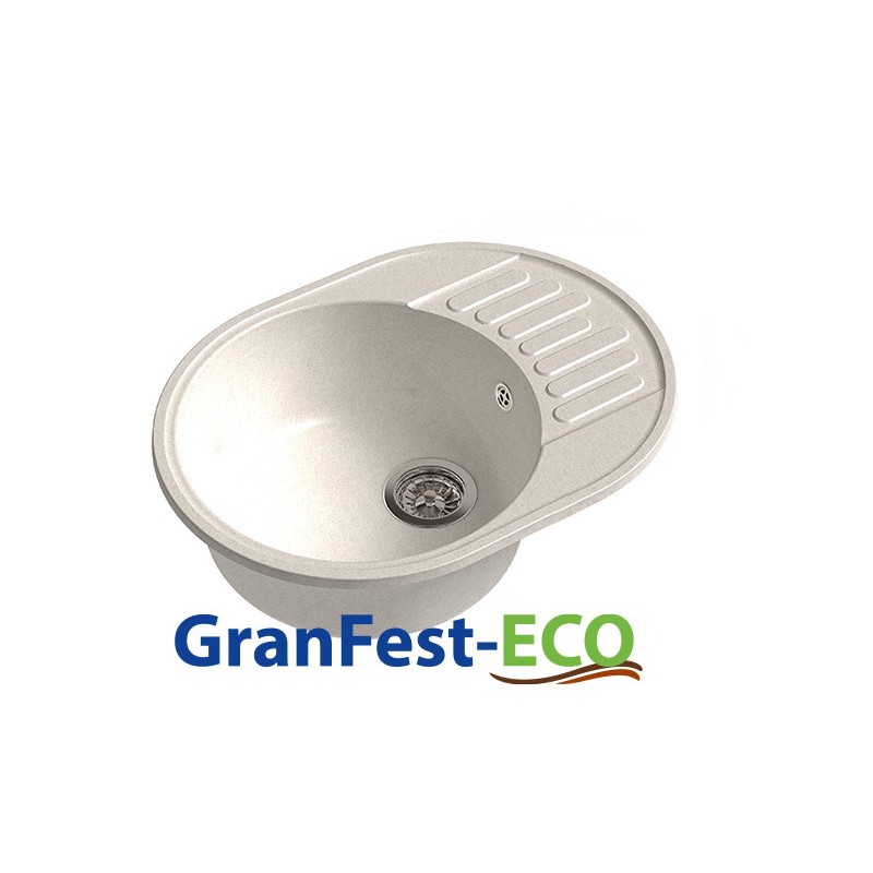 Фото Мойка Granfest eco-58 (ГР 620х480хh200) (шир.ящ.min 600) без сифона от производителя Granfest в Белогорске по цене 3 020 ₽