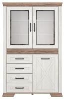 Шкаф Marselle REG2W1D4S (ясень снежный-дуб сонома темный, ясень снежный-дуб сонома темный (Black Red White (БРВ)) ) в Белогорске от производителя 