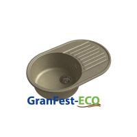 Мойка Granfest eco-18 (ГР 740х480хh200) (шир.ящ.min 720) без сифона (Цвет мойки черный) в Белогорске от производителя 