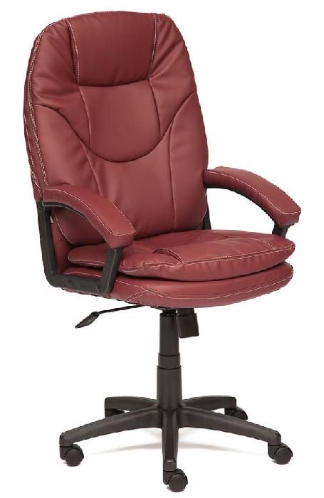 Кресло для руководителя Комфорт (Comfort) LT (Материал обивки: кожзам, цвет обивки: бордо (Tetchair) )