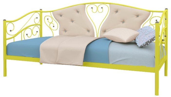 Фото Кровать-тахта односпальная Юлия (СМ 80х190) трубка металл от производителя Милсон в Белогорске по цене 16 850 ₽