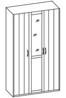 Фото  шкаф верди (130) трехдверный производитель Ставрополь Мебель