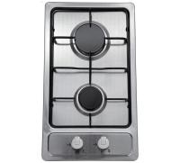 Варочная поверхность газовая 2-х конф. VENTOLUX HG320 EES INOX 2 (600х520хh43) (Материал корпуса нержавеющая сталь , Цвет корпуса Матовый) в Белогорске от производителя 