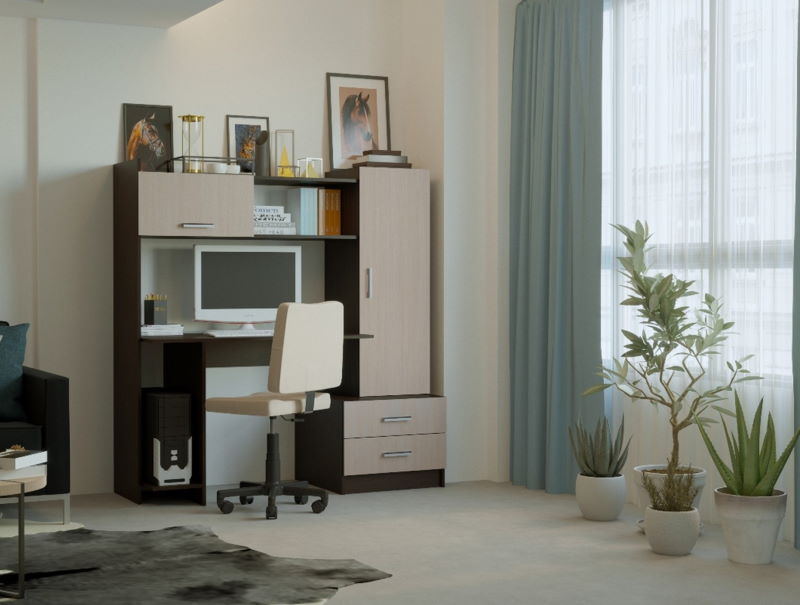 Фото Стол компьютерный ПКС-7 (1,5) от производителя ПАМИР в Белогорске по цене 11 440 ₽