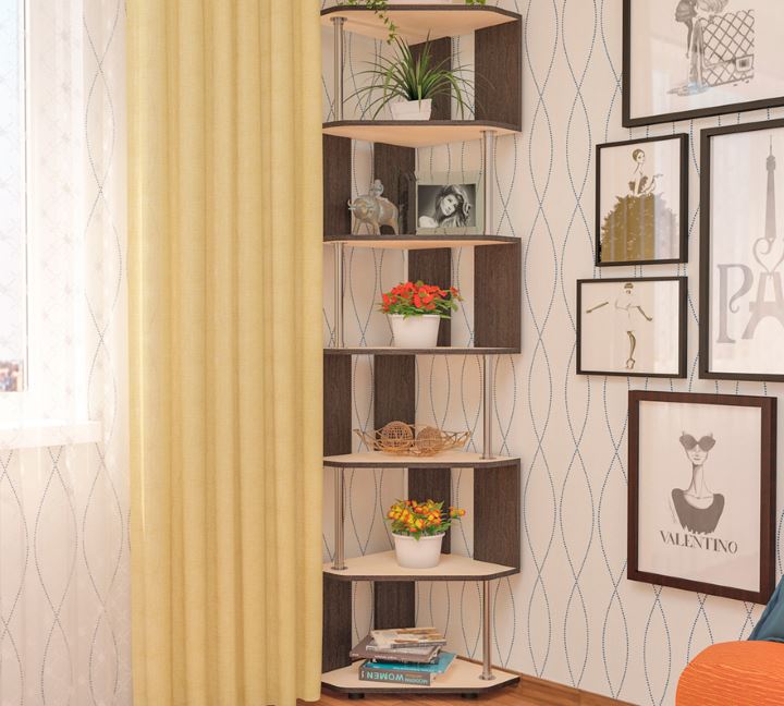 Фото Стеллаж угловой СПУ-3  от производителя Пирамида в Белогорске по цене 4&nbsp;800 ₽