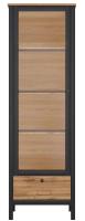 Шкаф Loft REG1W1S (дуб вотан, дуб вотан-черный (Black Red White (БРВ)) ) в Белогорске от производителя в интернет магазине Планета Комфорта Шкаф Loft REG1W1S (дуб вотан, дуб вотан-черный (Black Red White (БРВ)) ) в Белогорске от производителя