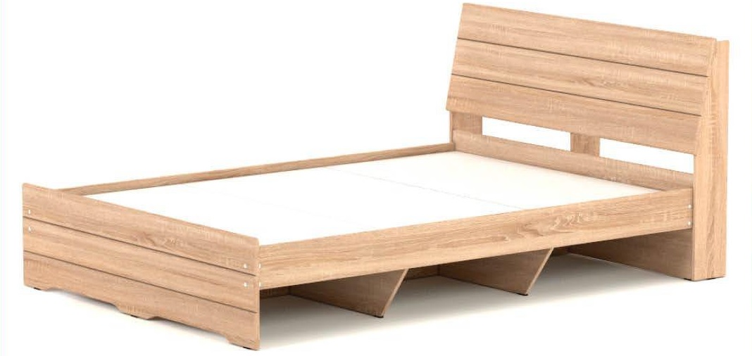 Фото Кровать двуспальная К-19 (СМ 140х200) комплектуется настилом от производителя Ромис в Белогорске по цене 14 990 ₽