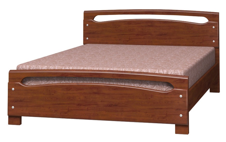 Фото Кровать двуспальная Камелия-2 (СМ 140х200) без основания с универсальными царгами от производителя Браво-мебель в Белогорске по цене 21&nbsp;830 ₽