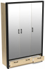 Фото Шкаф Бостон (135) трехдверный (3 зеркала) от производителя СБК в Белогорске по цене 30&nbsp;910 ₽