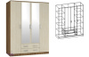 Фото Шкаф Светлана (168) четырехдверный от производителя Мебель Маркет в Белогорске по цене 34&nbsp;440 ₽