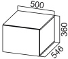 Фото Кухня Стайл шкаф навесной ШГ500г (36) от производителя  в Белогорске по цене 4&nbsp;700 ₽