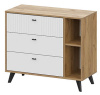 Фото Комод комбинированный Милан (3 ящика) от производителя SV-мебель в Белогорске по цене 7&nbsp;860 ₽