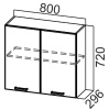 Фото Кухня Арабика шкаф навесной Ш800 от производителя SV-мебель в Белогорске по цене 3&nbsp;610 ₽